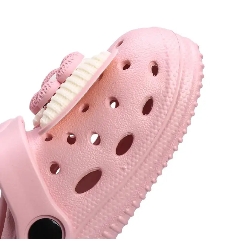 🎀 Handgemachte Kinder-Sommerhausschuhe – mit Liebe, Farbe & Fantasie! ☀️👧