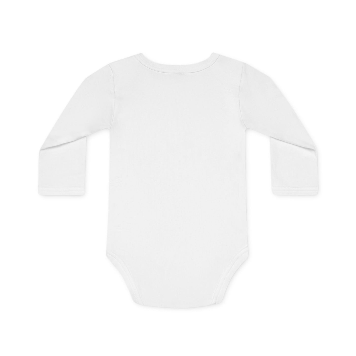 Personalisierter Baby-Body Langarm aus Bio-Baumwolle – mit Wunschname