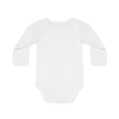 Personalisierter Baby-Body Langarm aus Bio-Baumwolle – mit Wunschname