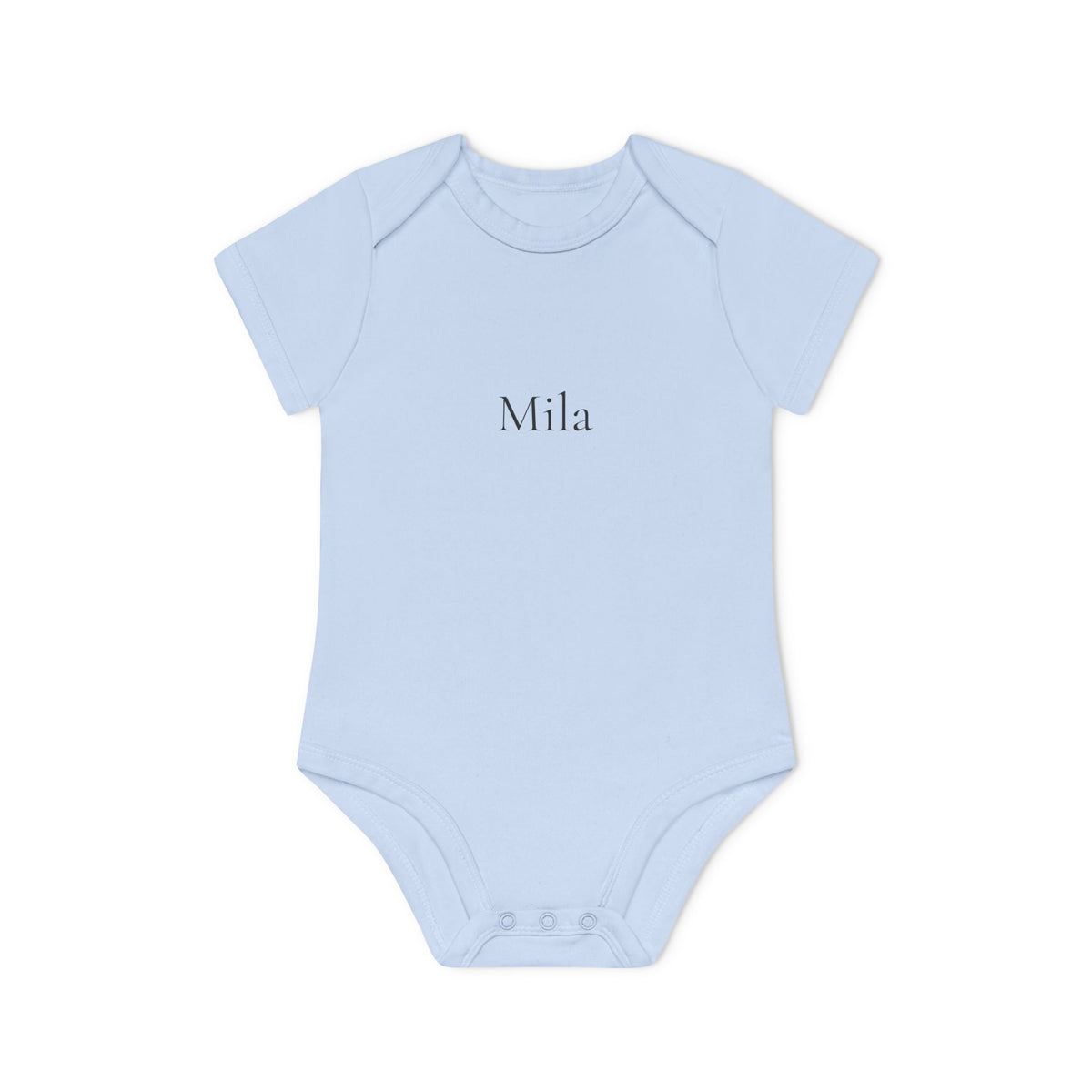 Personalisierter Baby-Body Kurzarm aus Bio-Baumwolle – mit Wunsc
