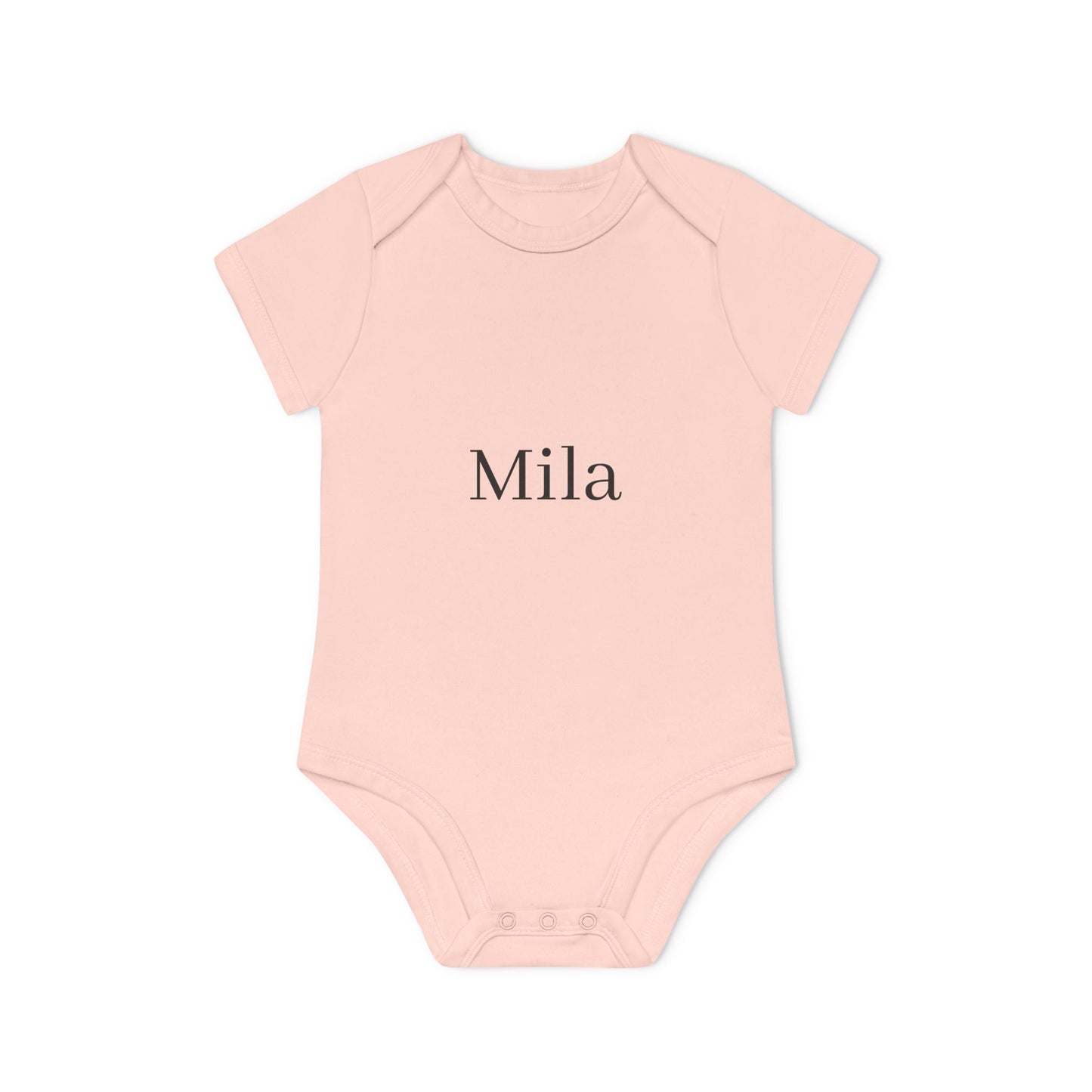 Personalisierter Baby-Body Langarm aus Bio-Baumwolle – mit Wunschname