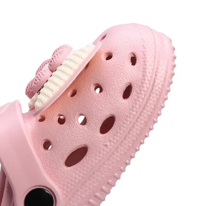 🎀 Handgemachte Kinder-Sommerhausschuhe – mit Liebe, Farbe & Fantasie! ☀️👧
