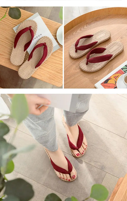 Summer Non-Slip Outdoor Beach Flip-Flops Women Men Hot Anime Cosplay Clogs Kimono Flip-flops Geta Slippers Shoes Accessories