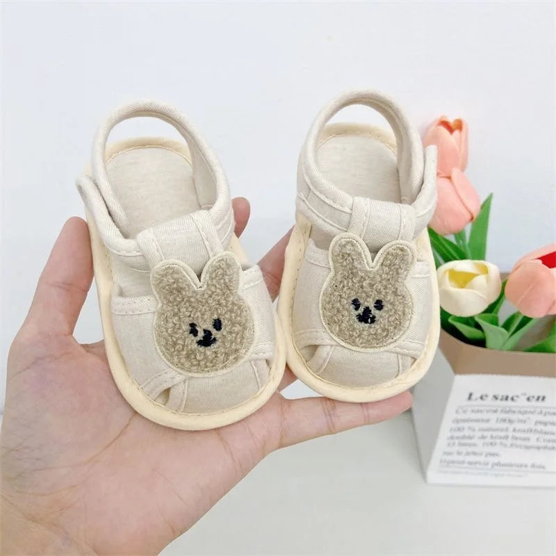 Sommersandalen für Babys (0-18 Monate) – ideal für Jungen und Mädchen – Lauflernhilfen – weiche Sohle – niedliches Bärenmotiv – lässig – leicht – bequem