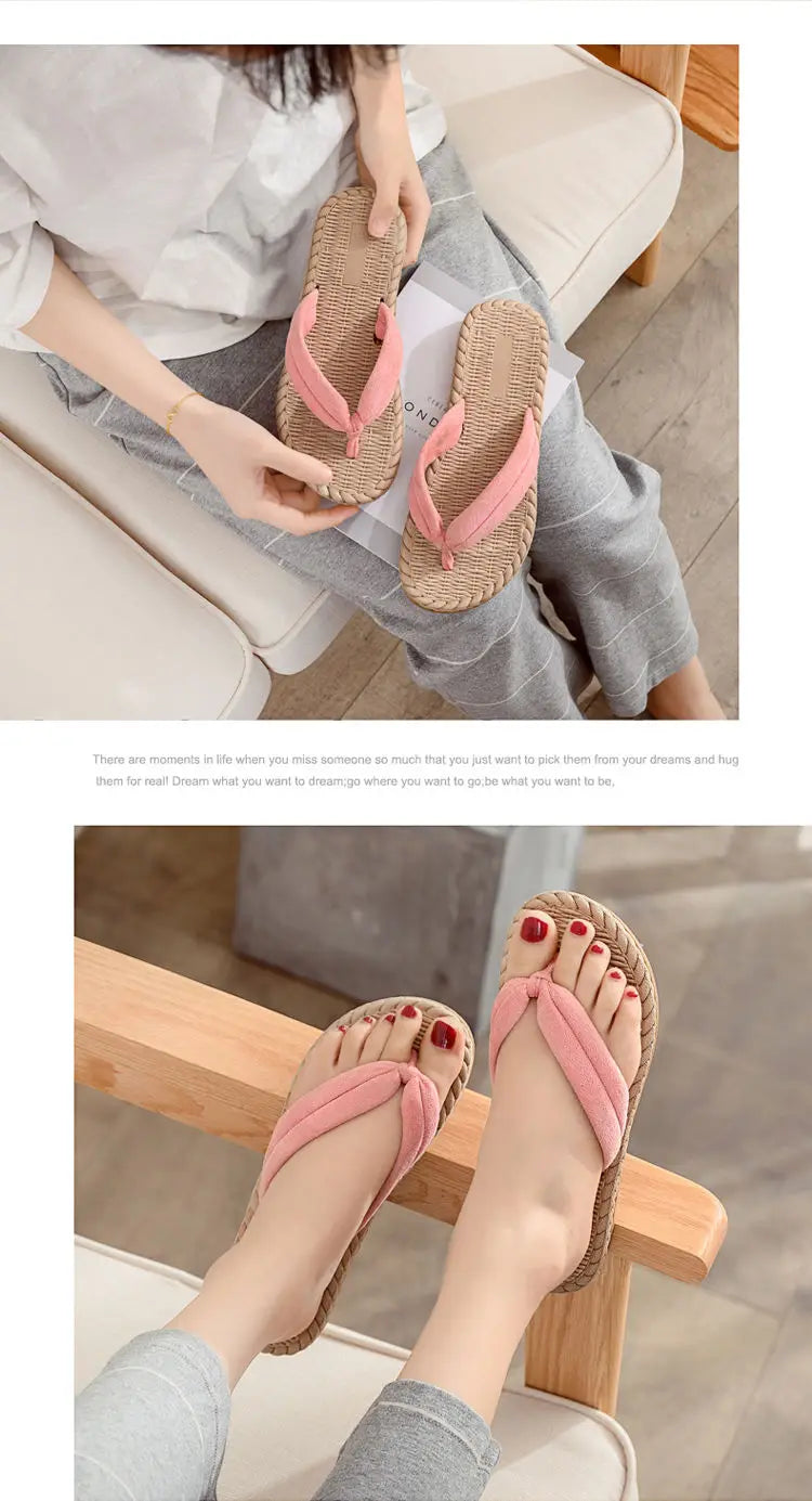 Summer Non-Slip Outdoor Beach Flip-Flops Women Men Hot Anime Cosplay Clogs Kimono Flip-flops Geta Slippers Shoes Accessories