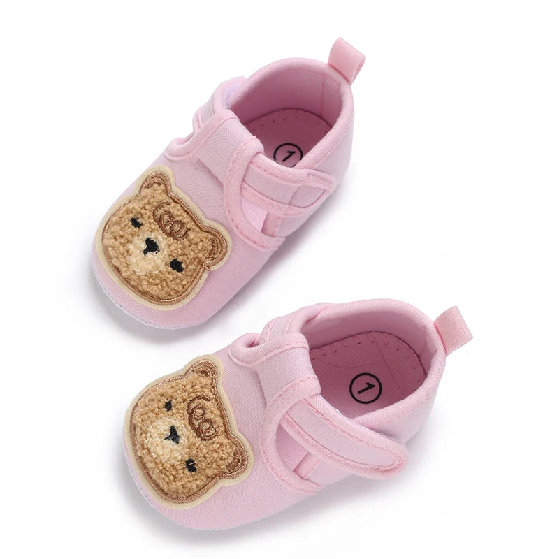 Sommersandalen für Babys (0-18 Monate) – ideal für Jungen und Mädchen – Lauflernhilfen – weiche Sohle – niedliches Bärenmotiv – lässig – leicht – bequem