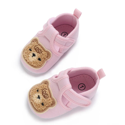 Sommersandalen für Babys (0-18 Monate) – ideal für Jungen und Mädchen – Lauflernhilfen – weiche Sohle – niedliches Bärenmotiv – lässig – leicht – bequem