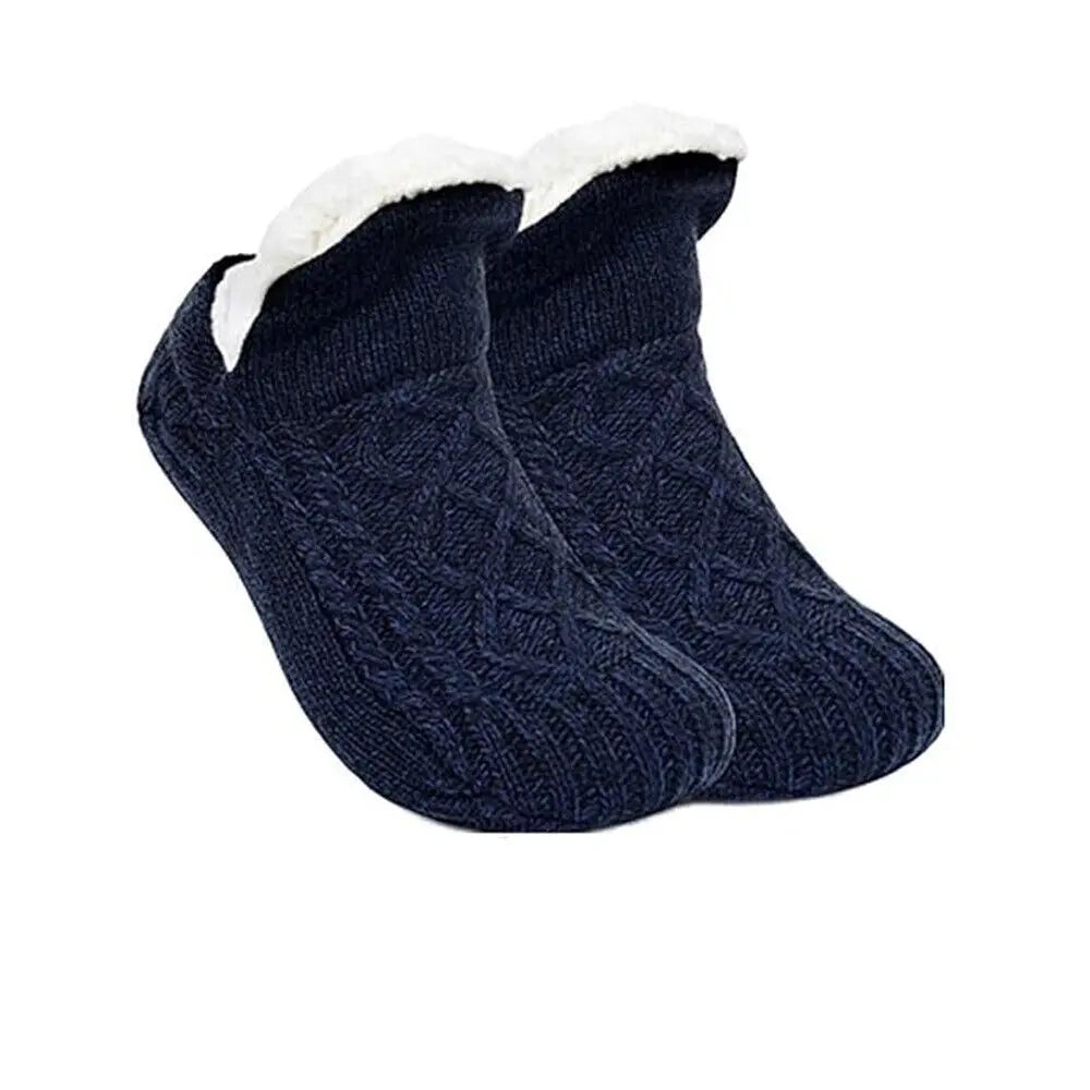 Dicke, wärmende Hausschuhe für Damen und Herren – neue Wintersocken aus Baumwolle, kurz, weich, rutschfest, flauschig.