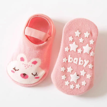 Süße Baby-Socken mit Tiermotiven – Rutschfest & Kuschelig!