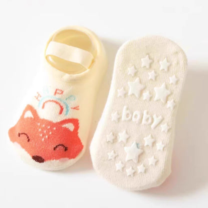 Süße Baby-Socken mit Tiermotiven – Rutschfest & Kuschelig!
